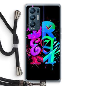 CaseCompany Dream: Oppo Find X3 Neo Transparant Hoesje met koord