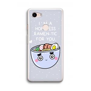 CaseCompany I'm A Hopeless Ramen-Tic For You: Google Pixel 3 Transparant Hoesje