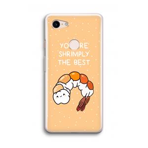 CaseCompany You're Shrimply The Best: Google Pixel 3 Transparant Hoesje
