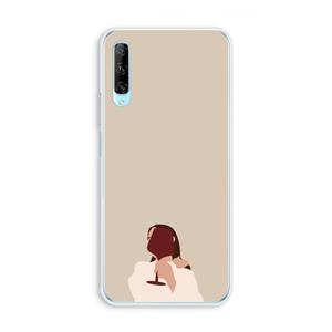 CaseCompany I drink wine: Huawei P Smart Pro Transparant Hoesje