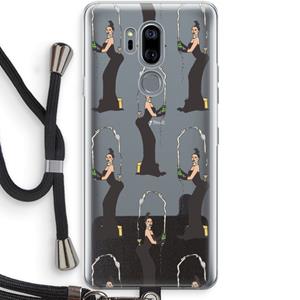 CaseCompany Pop Some Kim: LG G7 Thinq Transparant Hoesje met koord