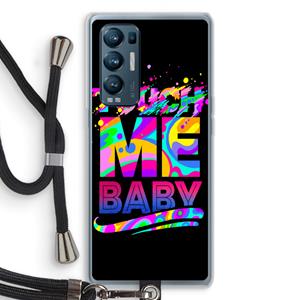 CaseCompany Touch Me: Oppo Find X3 Neo Transparant Hoesje met koord