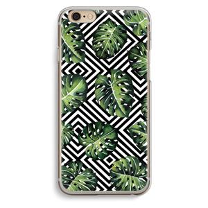 CaseCompany Geometrische jungle: iPhone 6 / 6S Transparant Hoesje