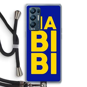 CaseCompany Habibi Blue: Oppo Find X3 Neo Transparant Hoesje met koord