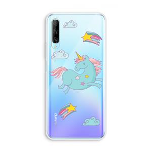 CaseCompany Vliegende eenhoorn: Huawei P Smart Pro Transparant Hoesje