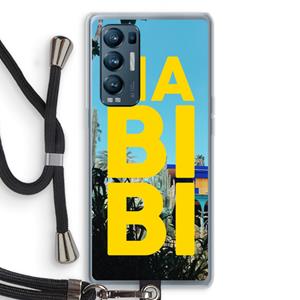 CaseCompany Habibi Majorelle : Oppo Find X3 Neo Transparant Hoesje met koord