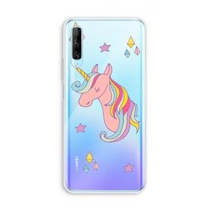 CaseCompany Roze eenhoorn: Huawei P Smart Pro Transparant Hoesje