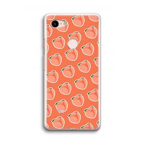 CaseCompany Just peachy: Google Pixel 3 Transparant Hoesje
