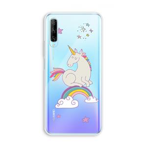CaseCompany Regenboog eenhoorn: Huawei P Smart Pro Transparant Hoesje