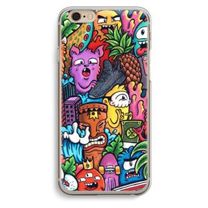 CaseCompany Vexx Mixtape: iPhone 6 / 6S Transparant Hoesje
