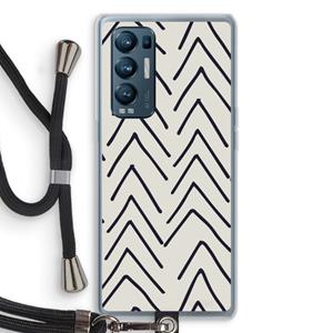 CaseCompany Marrakech Arrows: Oppo Find X3 Neo Transparant Hoesje met koord