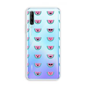 CaseCompany Smiley watermeloenprint: Huawei P Smart Pro Transparant Hoesje
