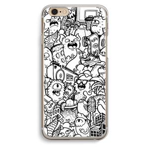 CaseCompany Vexx City #2: iPhone 6 / 6S Transparant Hoesje