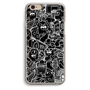 CaseCompany Vexx Black City : iPhone 6 / 6S Transparant Hoesje