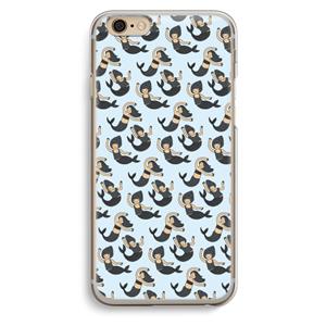CaseCompany Zeemeermin: iPhone 6 / 6S Transparant Hoesje
