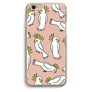 CaseCompany Papegaai: iPhone 6 / 6S Transparant Hoesje