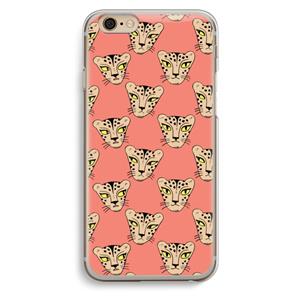CaseCompany Tijger: iPhone 6 / 6S Transparant Hoesje