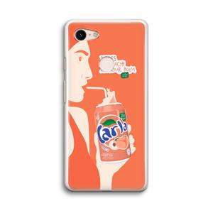 CaseCompany Peach please!: Google Pixel 3 Transparant Hoesje