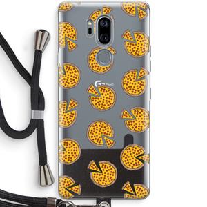 CaseCompany You Had Me At Pizza: LG G7 Thinq Transparant Hoesje met koord
