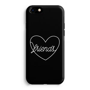 CaseCompany Friends heart black: iPhone 7 Tough Case