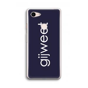 CaseCompany Gijweet: Google Pixel 3 Transparant Hoesje