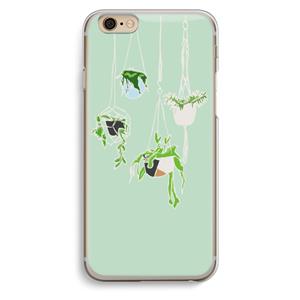 CaseCompany Hang In There: iPhone 6 / 6S Transparant Hoesje