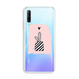 CaseCompany Zwart-wit cactus: Huawei P Smart Pro Transparant Hoesje