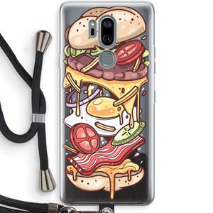 CaseCompany Diet Coke Please: LG G7 Thinq Transparant Hoesje met koord