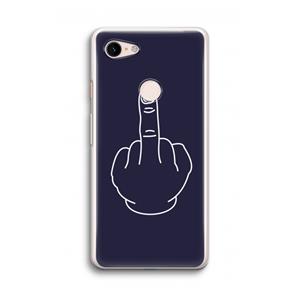 CaseCompany F**k U: Google Pixel 3 Transparant Hoesje