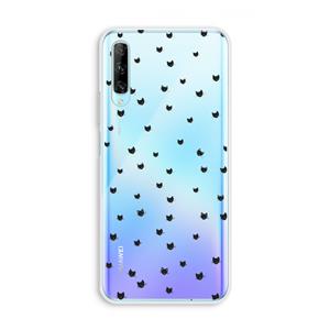 CaseCompany Kleine kattenkopjes: Huawei P Smart Pro Transparant Hoesje