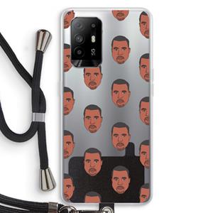 CaseCompany Kanye Call Me℃: Oppo A94 5G Transparant Hoesje met koord