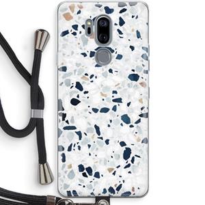 CaseCompany Terrazzo N°1: LG G7 Thinq Transparant Hoesje met koord
