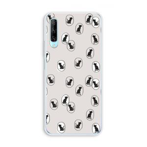 CaseCompany Miauw: Huawei P Smart Pro Transparant Hoesje