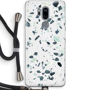 CaseCompany Terrazzo N°2: LG G7 Thinq Transparant Hoesje met koord
