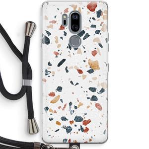 CaseCompany Terrazzo N°4: LG G7 Thinq Transparant Hoesje met koord