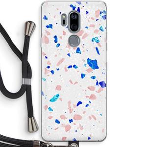 CaseCompany Terrazzo N°6: LG G7 Thinq Transparant Hoesje met koord