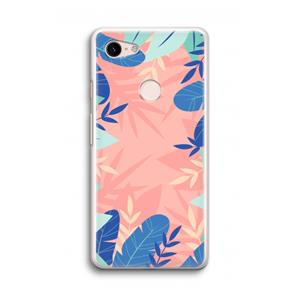 CaseCompany Tropisch: Google Pixel 3 Transparant Hoesje
