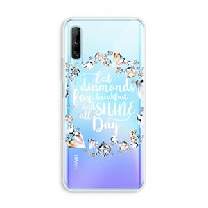 CaseCompany Diamonds: Huawei P Smart Pro Transparant Hoesje