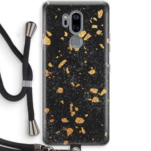 CaseCompany Terrazzo N°7: LG G7 Thinq Transparant Hoesje met koord