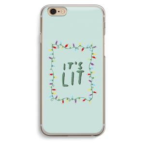 CaseCompany It's Lit: iPhone 6 / 6S Transparant Hoesje