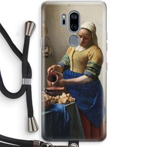 CaseCompany The Milkmaid: LG G7 Thinq Transparant Hoesje met koord