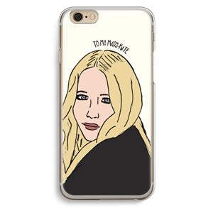 CaseCompany Mary Kate: iPhone 6 / 6S Transparant Hoesje