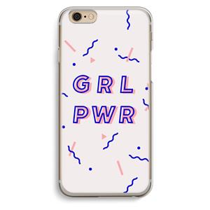 CaseCompany GRL PWR: iPhone 6 / 6S Transparant Hoesje