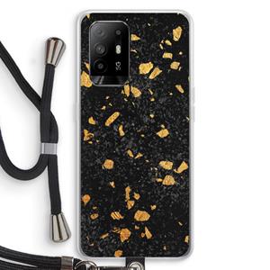 CaseCompany Terrazzo N°7: Oppo A94 5G Transparant Hoesje met koord