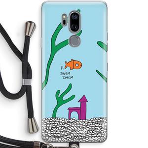 CaseCompany Aquarium: LG G7 Thinq Transparant Hoesje met koord