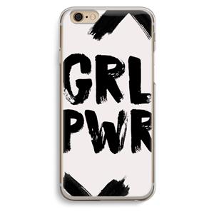 CaseCompany Girl Power #2: iPhone 6 / 6S Transparant Hoesje