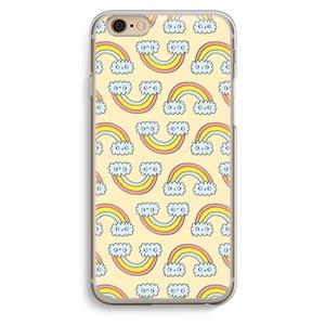 CaseCompany Regenboog: iPhone 6 / 6S Transparant Hoesje