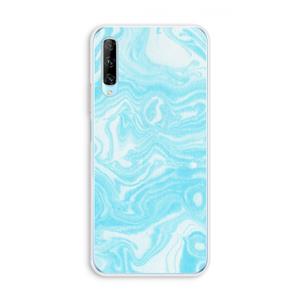 CaseCompany Waterverf blauw: Huawei P Smart Pro Transparant Hoesje