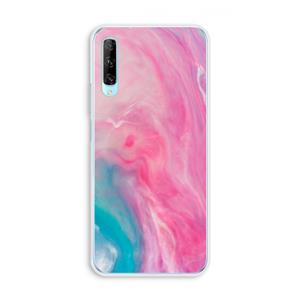 CaseCompany Roze explosie: Huawei P Smart Pro Transparant Hoesje