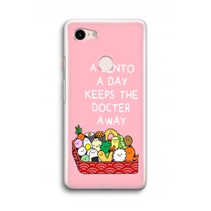 CaseCompany Bento a day: Google Pixel 3 Transparant Hoesje
